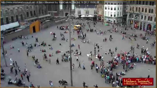 Dam Square live streaming video HD webcam Amsterdam City Centre Amsterdam