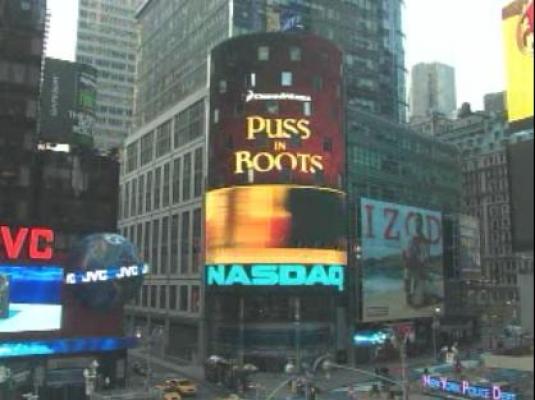 NASDAQ Live Streaming MarketSite Tower webcam Times Square