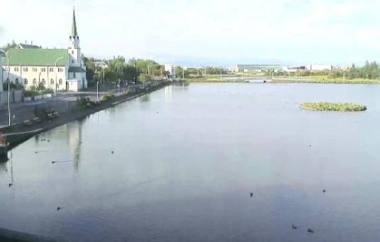 Live Reykjavík streaming video Tjörnin Lake webcam