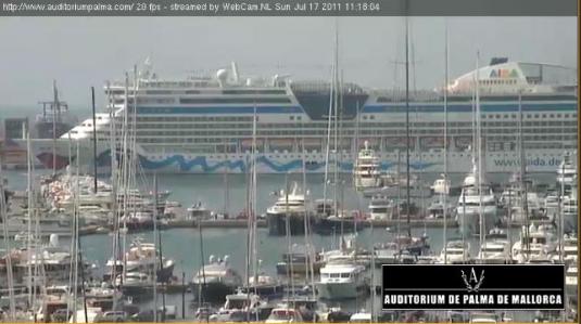 Palma Port live streaming video weather web cam Mallorca