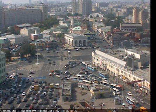 Taganskaya Square live streaming Moscow traffic webcam