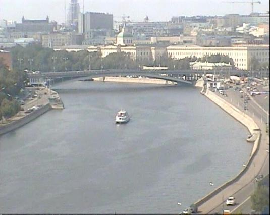 Goncharnaya quay Moskva river streaming webcam Moscow