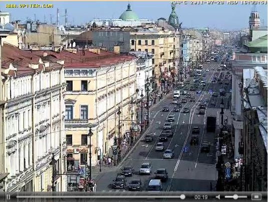 Nevsky Avenue live St Petersburg main street streaming webcam