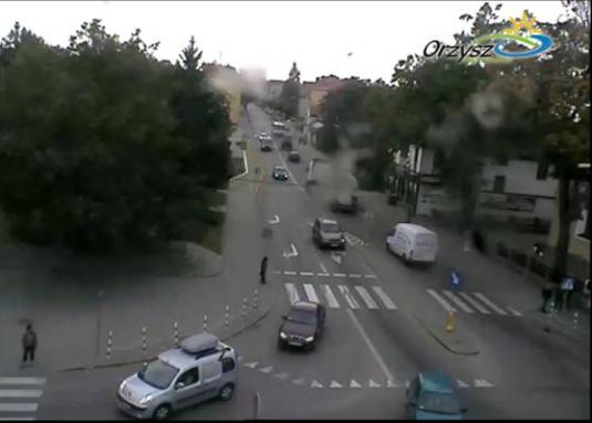 Orzysz Town Centre streaming webcam