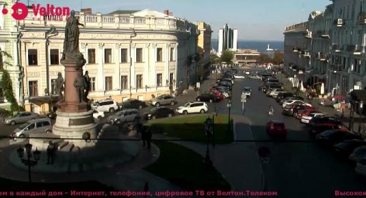 Live Odessa streaming webcam Catherine Square