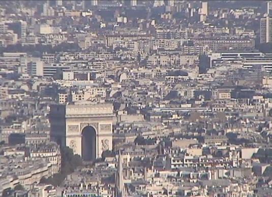 Schijnen Milieuvriendelijk Los Arc de Triomphe Live Streaming Webcam in Paris - France