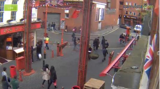 London Chinatown Live HD Streaming Gerrard Street Webcam