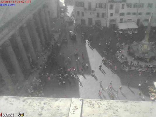 Piazza della Rotonda.Square Streaming Webcam Rome in Italy
