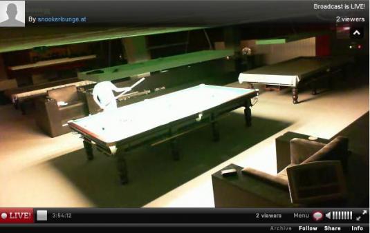 LIVE Streaming Snooker Hall Webcam in Graz