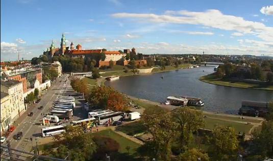 Krakow Vistula River Live Streaming HD Webcam in Poland