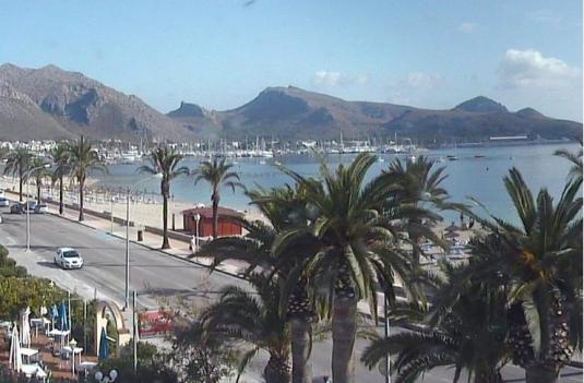 Aleta Manchuria Poner a prueba o probar Port de Pollenca Live Streaming Beach Weather Cam Mallorca