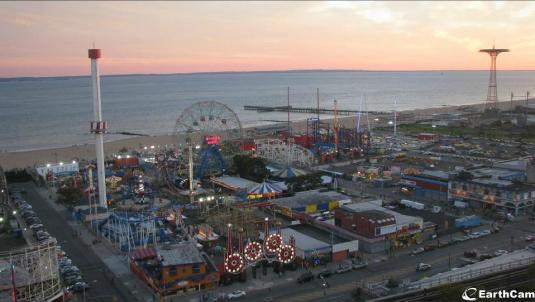 Luna Park Coney Island Nights of Horror Halloween Webcam Brooklyn New York