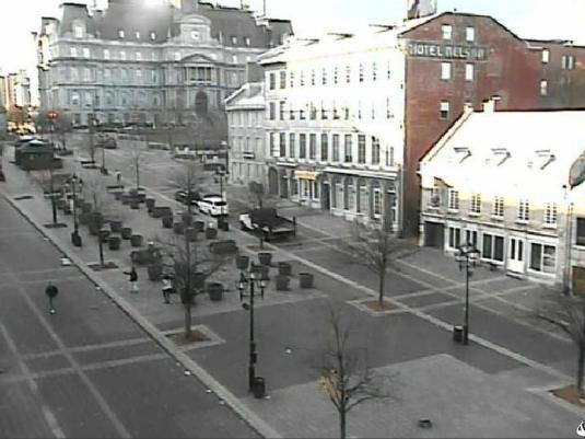Place Jacques-Cartier HD Streaming Webcam Old Montreal in Montreal Quebec Canada