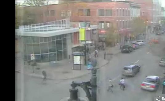 Saint Catherine Street Live Streaming Webcam Downtown Montreal Quebec Canada