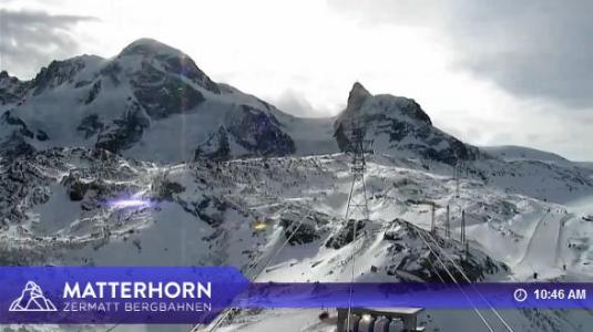Matterhorn Glacier Live Streaming Zermatt Skiing Weather Camera Switzerland