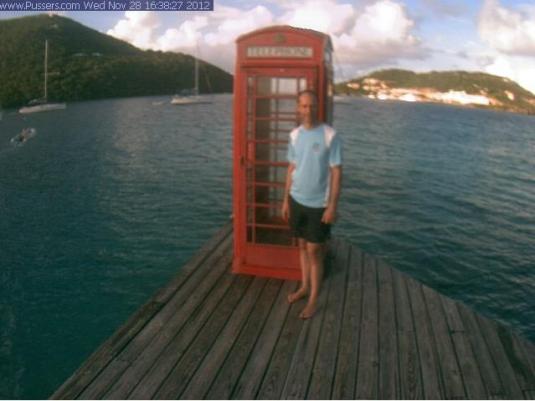 Pussers Marina Cay Red Telephone Box Real Time Cam