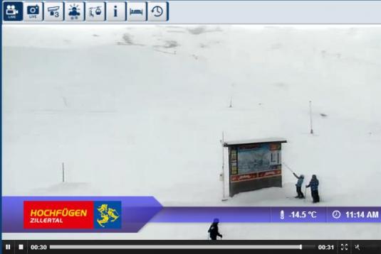Hochfügen Ski Resort Live Streaming Skiing Weather Webcam, Austria
