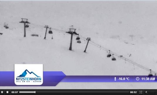 Kaprun Ski Resort Live Streaming Weather Skiing Webcam, Austria