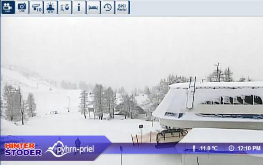 Live Streaming Ski Resort Webcam, Hinterstoder Ski Cam Weather Skiing Webcam, Austria