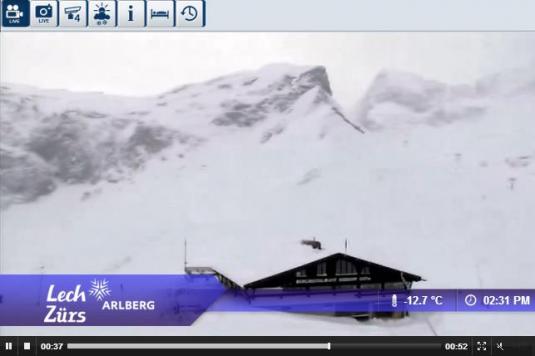 Live Streaming Zürs Ski Resort Skiing Weather Webcam, Austria