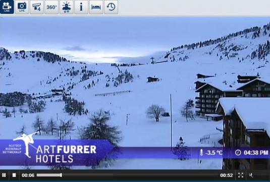 Live Streaming Riederalp Ski Resort Skiing and Snowboarding Real Time Weather Webcams, Switzerland