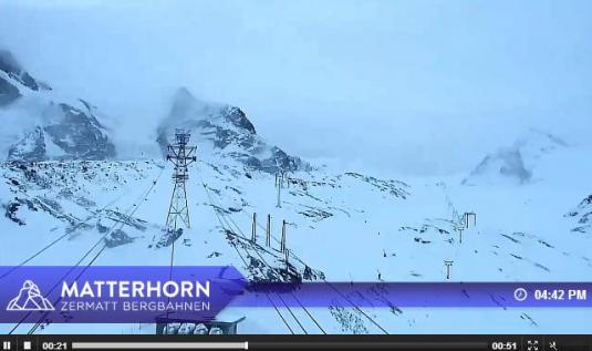 Zermatt Matterhorn Ski resort Live Streaming Skiing and Snowboarding Weather Cam, Switzerland