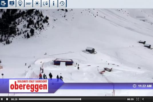 Obereggen Snow Park Live Streaming Skiing and Snowboading Weather Webcam, Italy