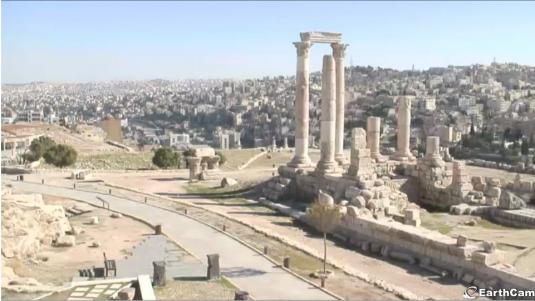 Amman Citadel Jabal Al Qala’a Streaming Live Webcam Jordan