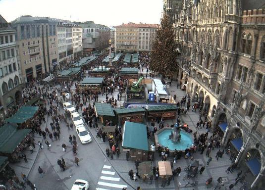 Marienplatz Square HD Webcam in Munich Bavaria Germany