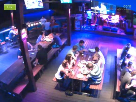 Gilligans Backpackers Hotel and Resort Cairns Streaming Bar Cam Australia