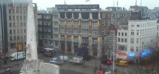 NH Grand Hotel Krasnapolsky Live Streaming Webcam Dam Square Amsterdam