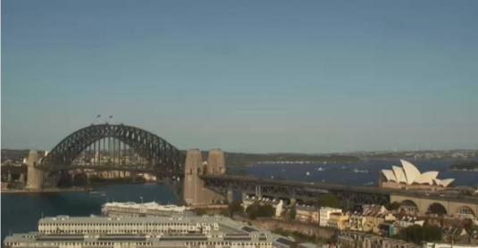 Sydney Webcam Overlooking Sydney Harbour Bridge Sydney Opera House Sydney Harbour web cams
