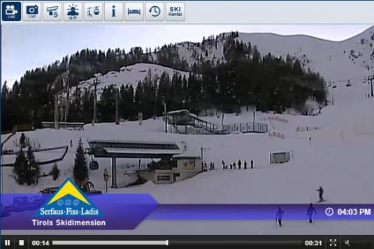 Live Serfaus Fiss Ski Resort Skiing and Snowboarding Streaming Weather Webcam, Austria