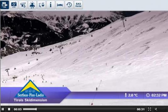 Live Streaming Nordseite Fiss Skiing and Snowboarding Ski Resort Weather Snow Cam, Austria