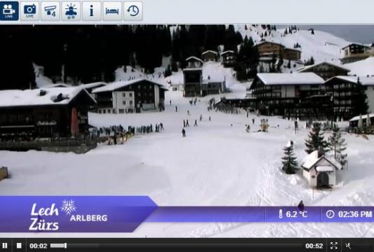 Lech am Arlberg Ski Resort Live Skiing and Snowboarding Weather Webcam, Austria