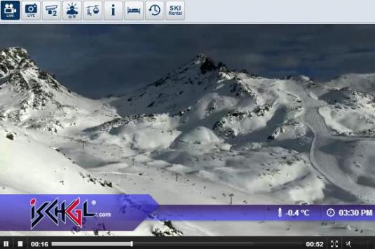 Live Streaming Skiing and Snowboarding Ski Resort Weather Webcam, Ischgl Samnaun, Austria