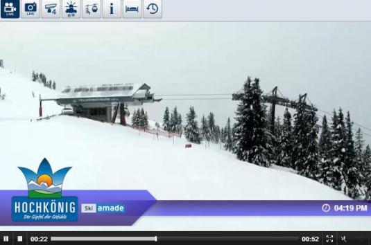 Live Streaming Mühlbach am Hochkönig Ski Resort Skiing and Snowboarding Weather Webcam, Ausrtria