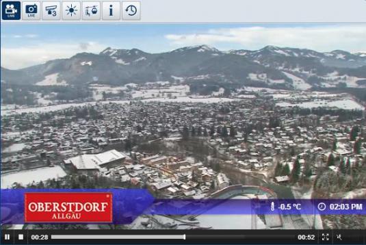 Oberstdorf Schanze Live Streaming Skiing and Snowboarding Weather Webcam, Germany