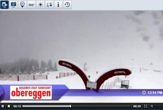 Obereggen Snow Park Live Streaming Skiing and Snowboarding Weather Webcam, IItaly