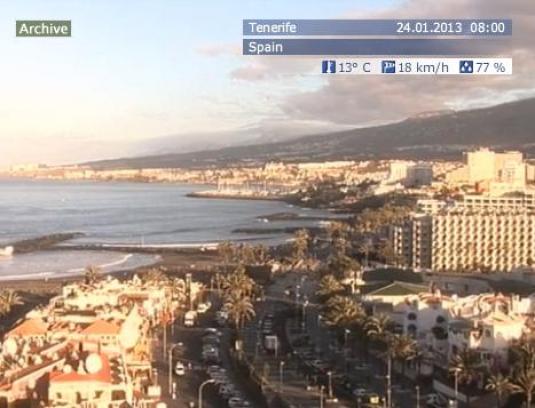 Playa de Las Américas Live Streaming Holiday Resort Weather Webcam Tenerife