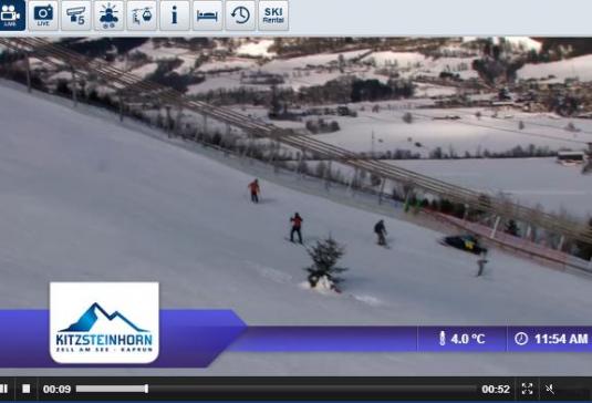 Kaprun Maiskogel Ski Resort Live Streaming Skiing and Snowboarding Weather Webcam, Austria