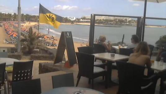 Costa Teguise Live Beach Bar Webcam Lanzorote Canary Islands