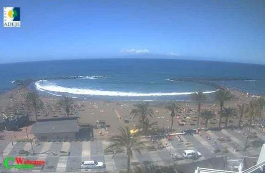 gorra Rama pozo Playa de Las Americas Live Troya Beach Weather Web Cam Tenerife Canary  Islands