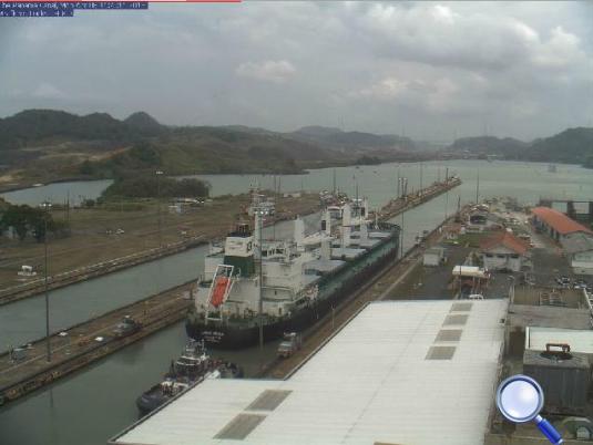 The Panama Canal Miraflores Locks Webcam Panama