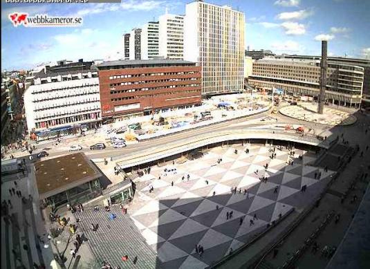 Kulturhuset Square Live Streaming Stockholm Webcam Sweden