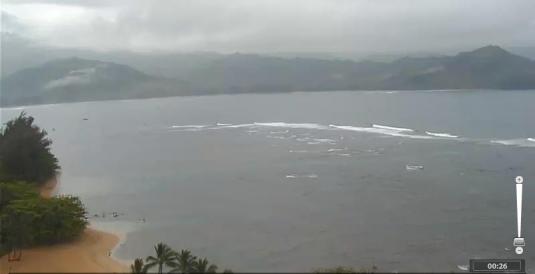 Kauai Island Live Holiday Surfing Weather Web Cam St. Regis Princeville Resort Hawaii Islands