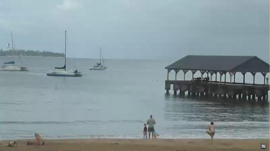 Hanalei Holiday Resort Beach Surfing Weather Webcam Island of Kauai Hawaii
