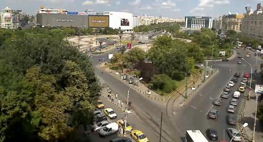 Unirii Square Live Streaming Traffic Webcam Bucharest Romania