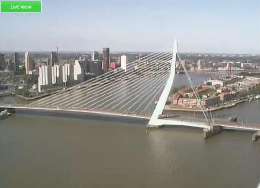 Erasmus Bridge Live Streaming Webcam Rotterdam Netherlands