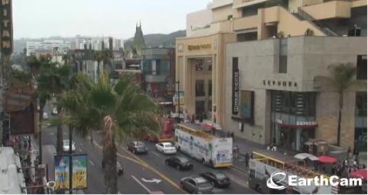 Hollywood Walk of Fame Live Streaming HD Webcam Hollywood Boulevard Hollywood California